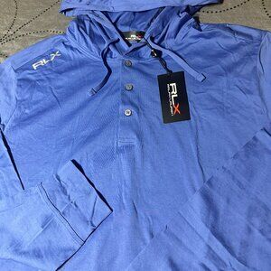 RALPH LAUREN RLX GOLF SPRING BLUE HOODIE SIZE XL MEN NWT $138.00